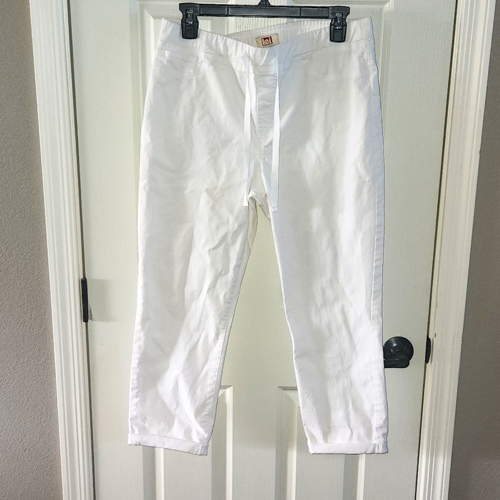 WHITE COTTON PANTS